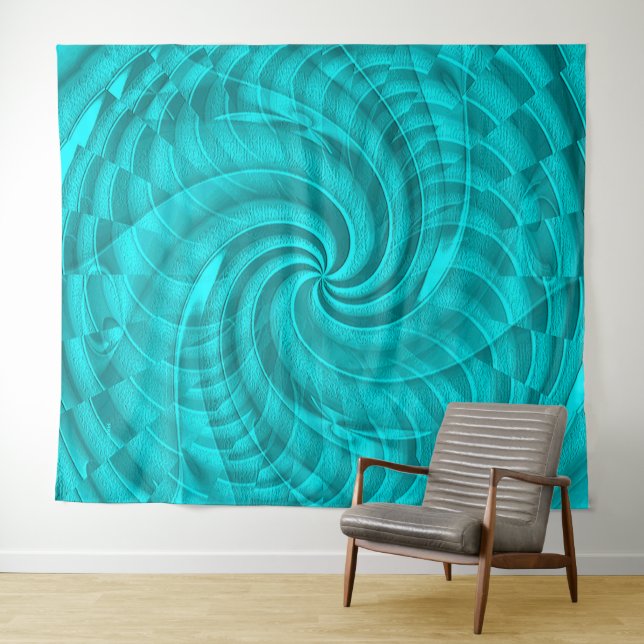 Sea Swirling.... Wandteppich (Beispiel (Horizontal))