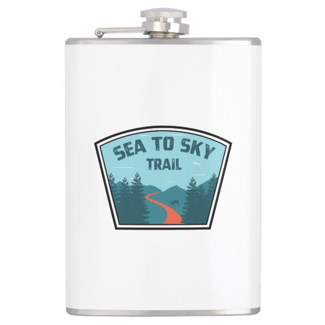 Sea to Sky Train British Columbia Flachmann (Vorderseite)