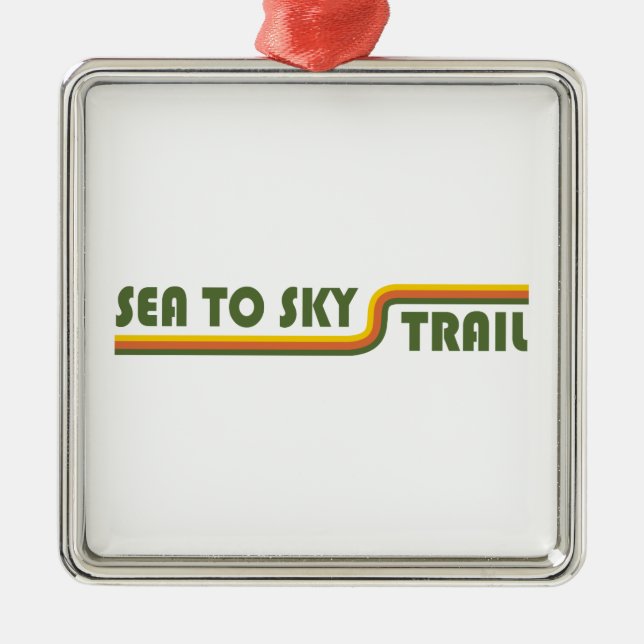 Sea to Sky Train British Columbia Ornament Aus Metall (Vorne)