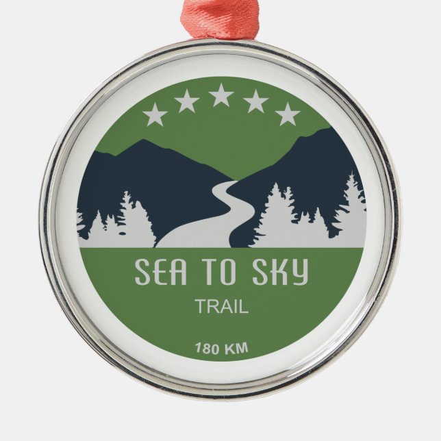 Sea to Sky Train British Columbia Ornament Aus Metall (Vorne)