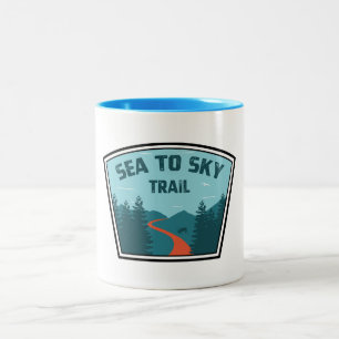 Sea to Sky Train British Columbia Zweifarbige Tasse