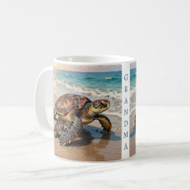 Sea Turtle and Baby Illustration | Personalized Kaffeetasse