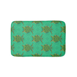 Sea Turtle Aquamarine Bath Mat Badematte