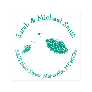Sea Turtle Baby Shower Co-Ed Gender Neutral Permastempel