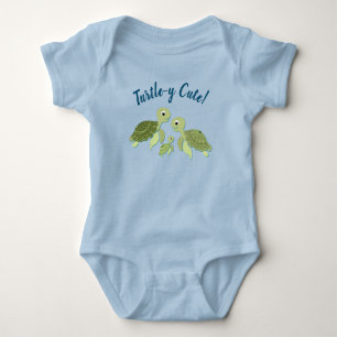 Sea Turtle Baby Shower Co-Ed Gender Neutral Strampler