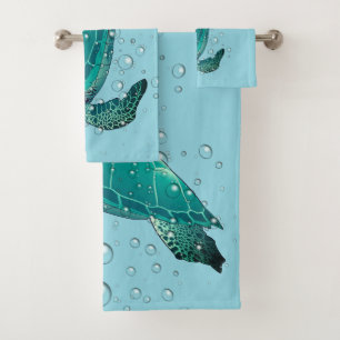 Sea Turtle Bad Handtuch Set