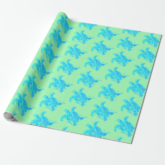 Sea Turtle Beach Coastle Wrapping Paper Geschenkpapier
