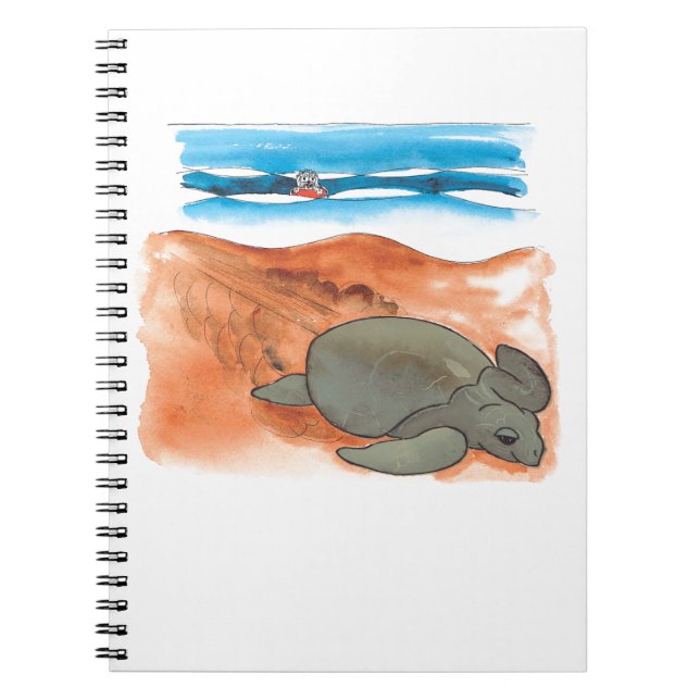 Sea Turtle Beach Fun farbenfroh Notizblock (Vorderseite)