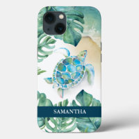 Sea Turtle Beachy Custom Phone Case