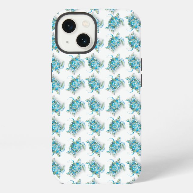 Sea Turtle Beachy Phone Case iPhone Hülle (Rückseite)