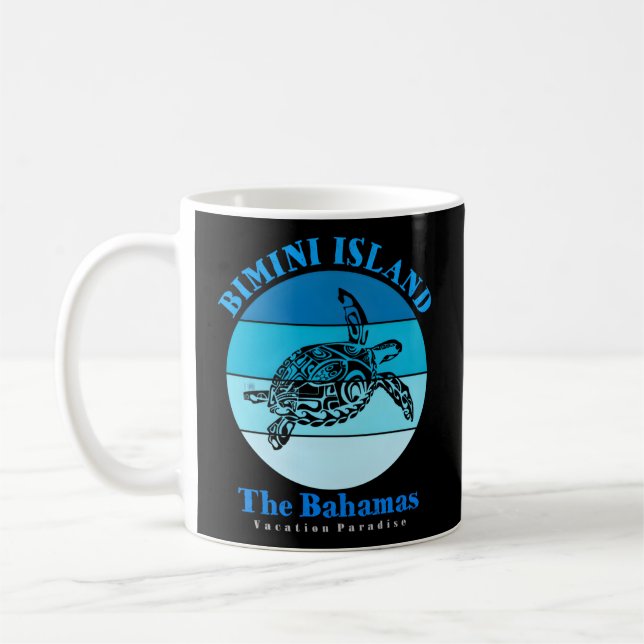 Sea Turtle Bimini Insel Bahamas Kaffeetasse (Links)