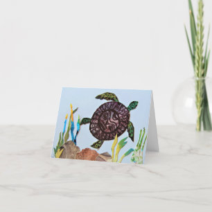 Sea Turtle Birthday Dankeskarte