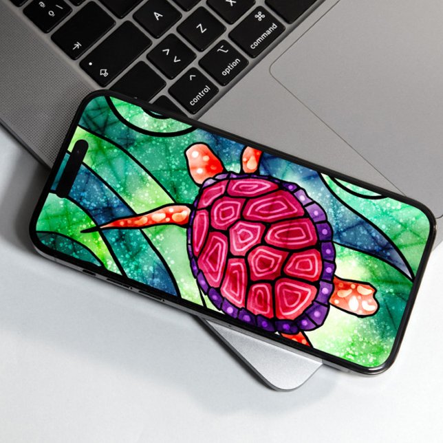Sea Turtle Bright Tropical Case-Mate iPhone Hülle (Von Creator hochgeladen)