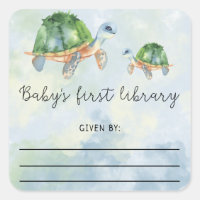 Sea Turtle - Buchzeichen, Babybücher