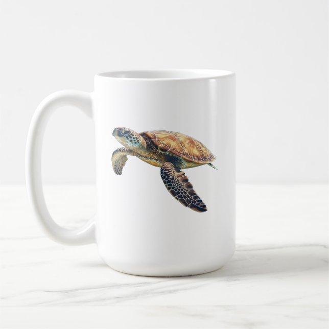 Sea Turtle Coffee Tasse (Links)