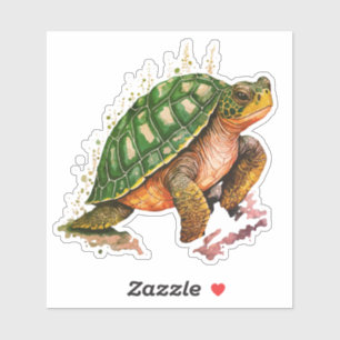 Sea Turtle Custom Cut Vinyl Sticker