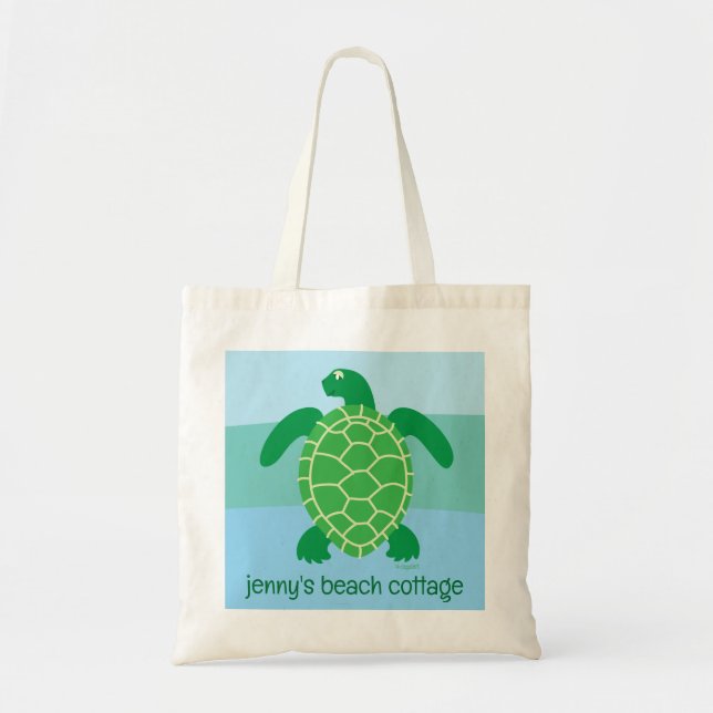 Sea Turtle Custom  Tote Bag Tragetasche (Vorne)