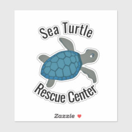 Sea Turtle Design Vinyl Sticker