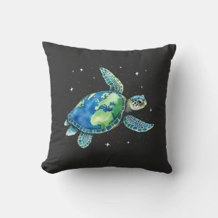Sea Turtle Earth Day 2025 Sea Animals Kissen