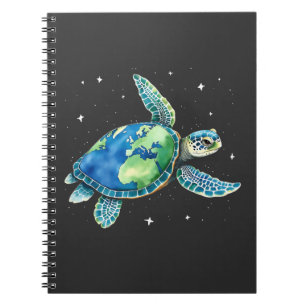 Sea Turtle Earth Day 2025 Sea Animals Notizblock