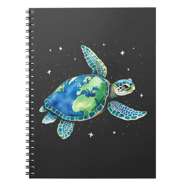 Sea Turtle Earth Day 2025 Sea Animals Notizblock (Vorderseite)