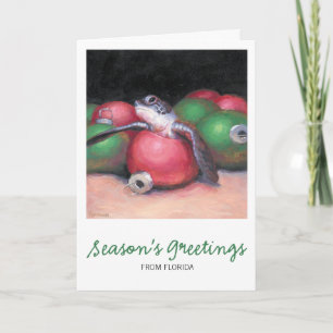 Sea Turtle Florida Weihnachtskarte Feiertagskarte