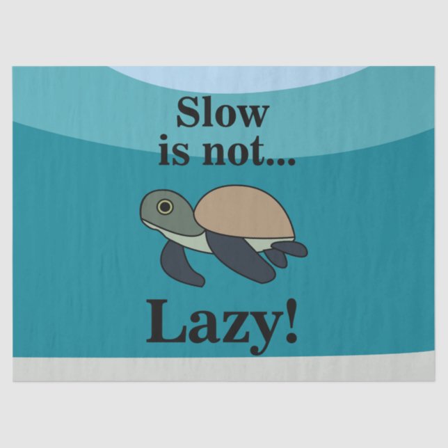 Sea Turtle Funny Seidenpapier (Vorderseite)