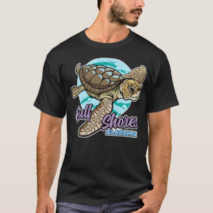 Sea Turtle Gulf Shows Alabama TShirt