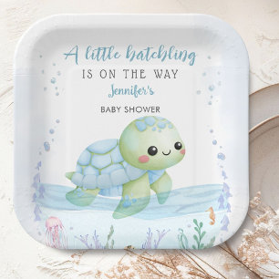 Sea Turtle Hatchling Boy Baby Shooting Paper Pappteller