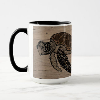 Sea Turtle & Hibiskus Tasse 15oz
