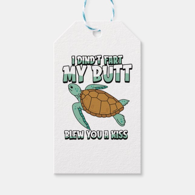 Sea Turtle Humore Geschenkanhänger (Vorderseite)