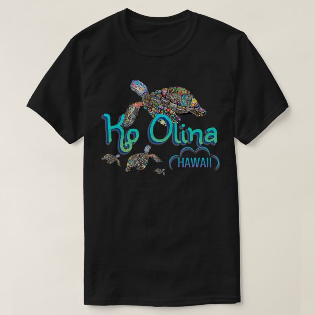 Sea Turtle Ko Olina Hawaii Urlaub in Hawaii T-Shirt (Design vorne)