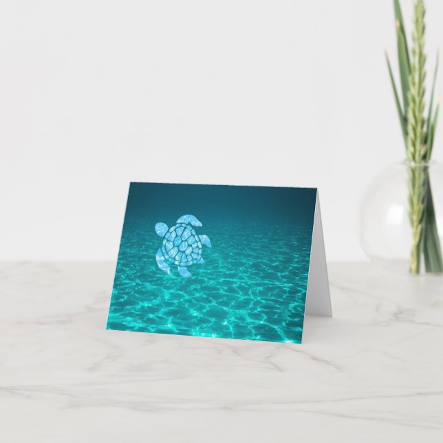 Sea Turtle Magnet Karte (Vorderseite)