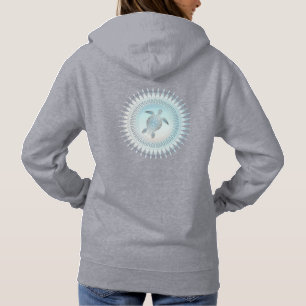 Sea Turtle Mandala   Beach Style Hoodie