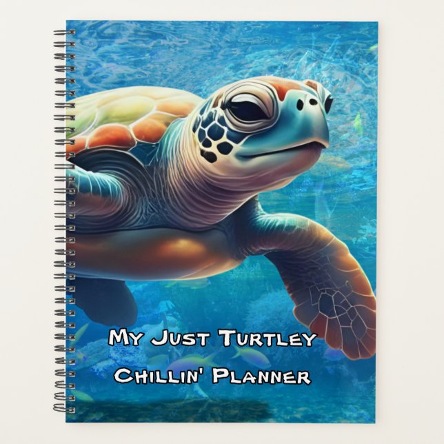 Sea Turtle Mindfully Planer für Ruhe und Klarheit (Vorderseite)