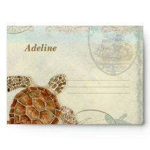 Sea Turtle Modern Coastal Ocean Beach Hochzeit