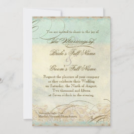 Sea Turtle Modern Coastal Ocean Beach Wirbel Style Einladung