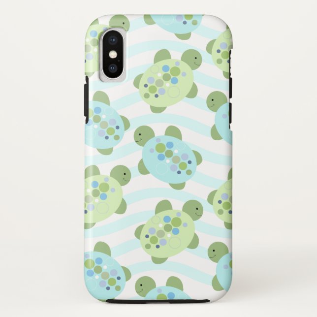 Sea Turtle Muster Handy Case (Rückseite)