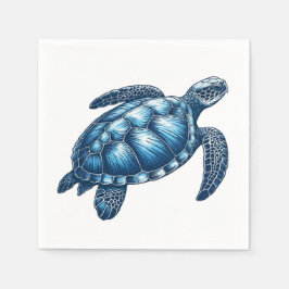 Sea Turtle Nautic Paper Napkins Serviette