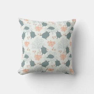 Sea Turtle Ocean Print Kissen