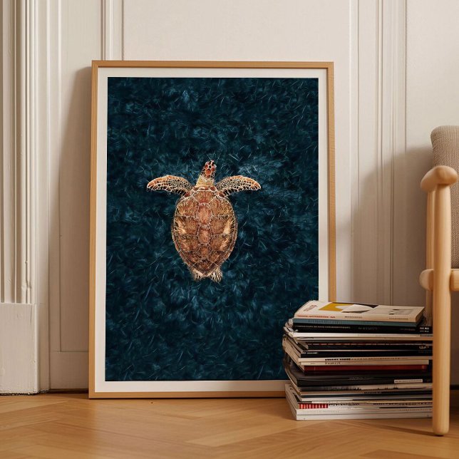 Sea Turtle Print Turtle Poster Sea Print Sea Wall  (Von Creator hochgeladen)