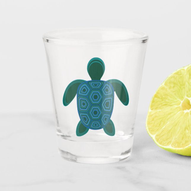 Sea Turtle Schnapsglas (Vorderseite)