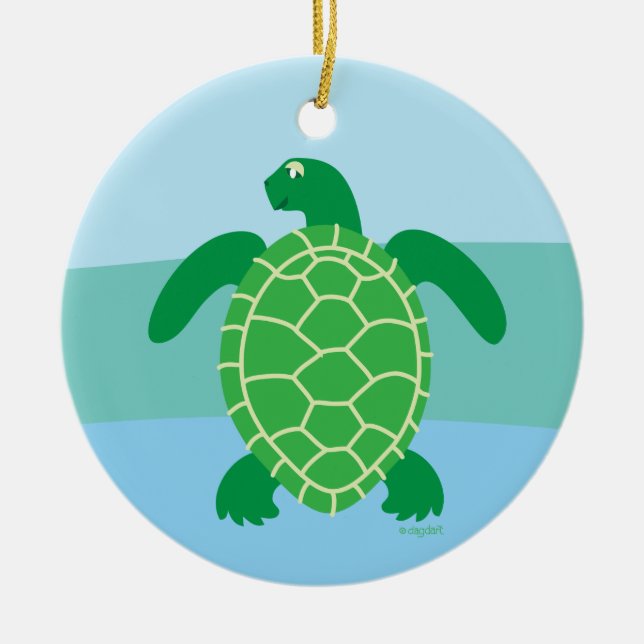 Sea Turtle Season Ornament (Vorne)
