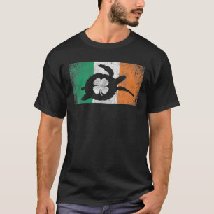 Sea Turtle St. Patrick's Day Irish Flag Ireland Sa T-Shirt