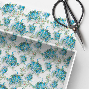 Sea Turtle Tissue Paper Tropical Beach Weihnachten Seidenpapier