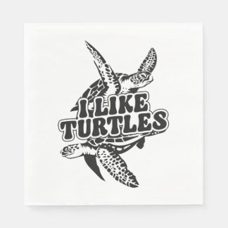 Sea Turtle Tortoise I like Turtles Serviette