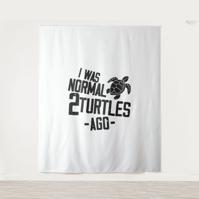 Sea Turtle Tortoise I war normal 2 Wandteppich (Vorderseite)