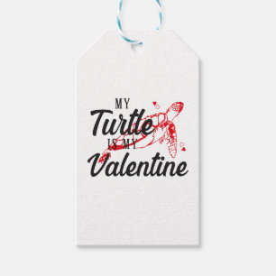 Sea Turtle Tortoise Valentinstag Kopie Geschenkanhänger