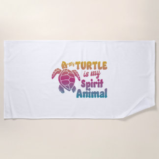 Sea Turtle Tortoise Wasserfarbe Strandtuch