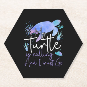 Sea Turtle Tortoise Wasserfarbe Untersetzer